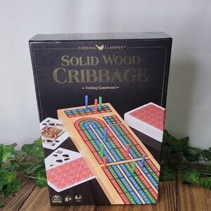 Solid Wood Cribbage Gameboard. New With Tag And Sealed.